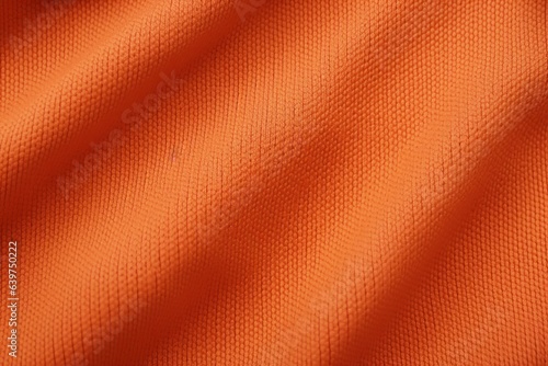 Orange satin, linen textiles, jeans fabric curves wave lines background texture for web design , banner , business concept. Generative AI