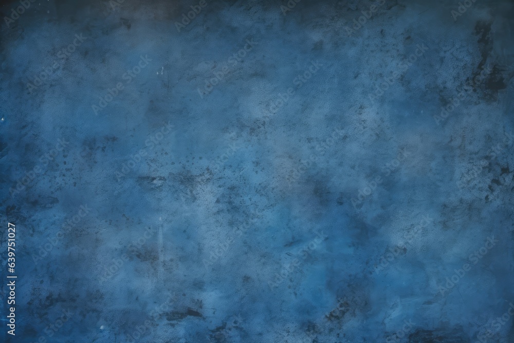 Fototapeta premium Abstract grunge decorative dark blue stucco wall background for web banner, design template, Generative AI