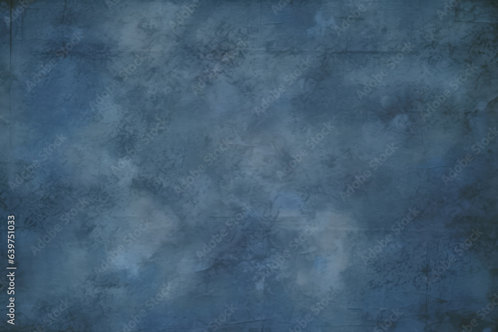 Fototapeta premium Abstract grunge decorative dark blue stucco wall background for web banner, design template, Generative AI