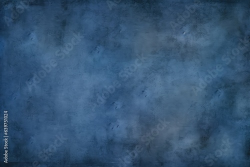 Abstract grunge decorative dark blue stucco wall background for web banner, design template, Generative AI © tonstock