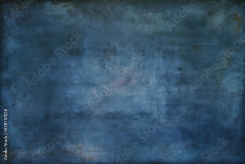 Abstract grunge decorative dark blue stucco wall background for web banner, design template, Generative AI © tonstock