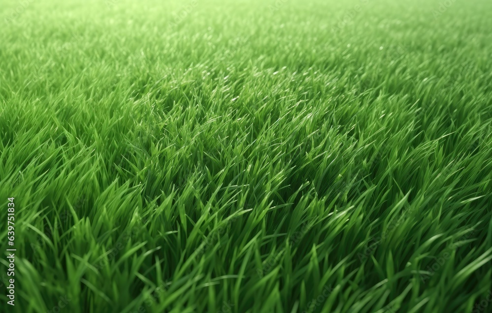 Closeup of grenn grass field background texture for web banner, design template, Generative AI Closeup of grenn grass field background texture for web banner, design template, Generative AI