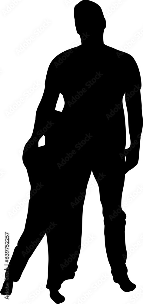 Father and Son Silhouette Illustration Vector Father and Son Silhouette Illustration Vector