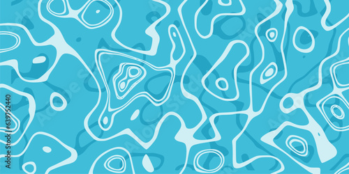 Surface of blue water with sun reflections and ripples