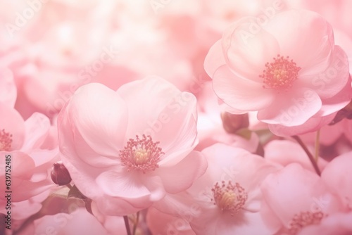 Soft foucs of sweet roses in pastel pink color texture for background, Generative AI photo