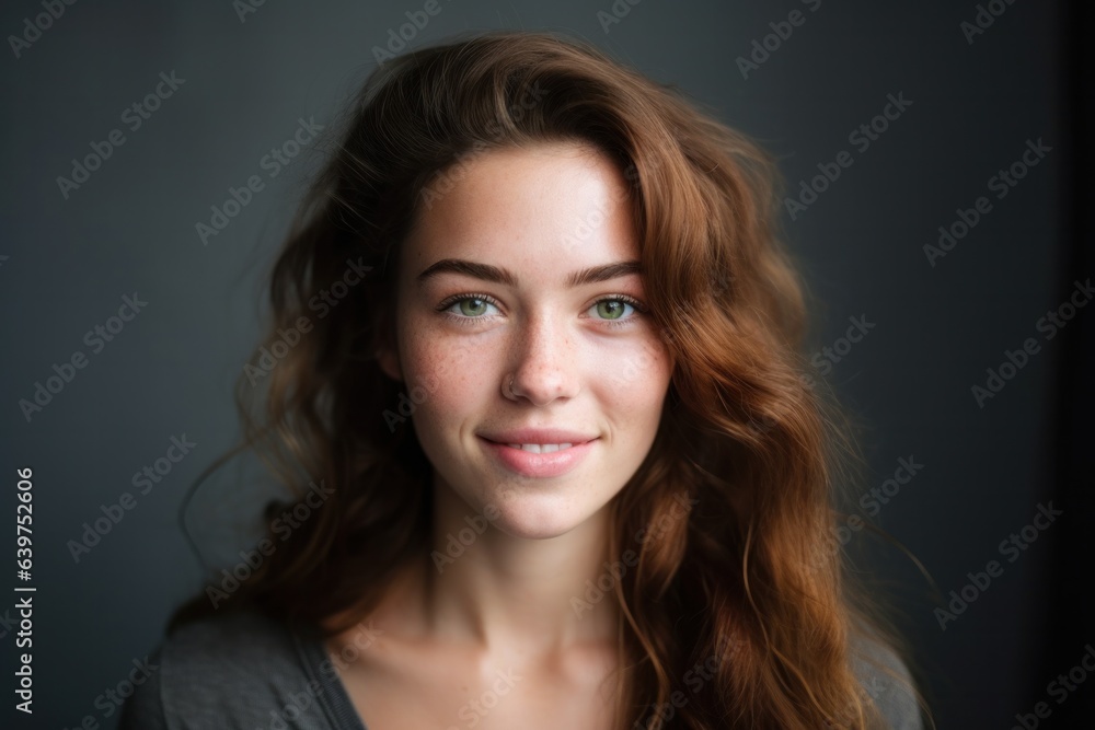 Close-up portrait of yong woman casual portrait of aucasian Asian portrait woman, Generative AI Close-up portrait of yong woman casual portrait of aucasian Asian portrait woman, Generative AI