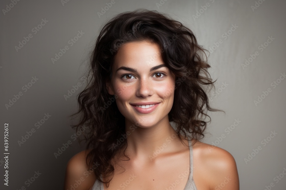 Close-up portrait of yong woman casual portrait of aucasian Asian portrait woman, Generative AI Close-up portrait of yong woman casual portrait of aucasian Asian portrait woman, Generative AI
