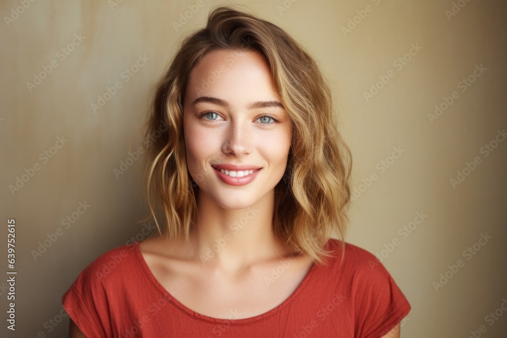 Close-up portrait of yong woman casual portrait of aucasian Asian portrait woman, Generative AI Close-up portrait of yong woman casual portrait of aucasian Asian portrait woman, Generative AI
