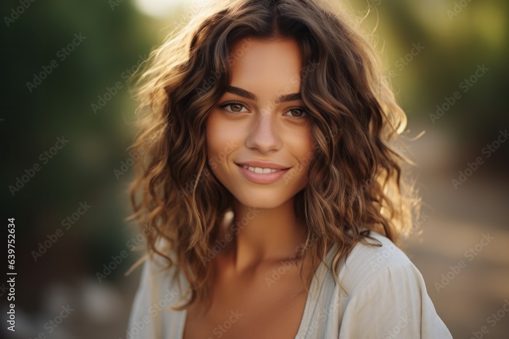 Close-up portrait of yong woman casual portrait of aucasian Asian portrait woman, Generative AI Close-up portrait of yong woman casual portrait of aucasian Asian portrait woman, Generative AI