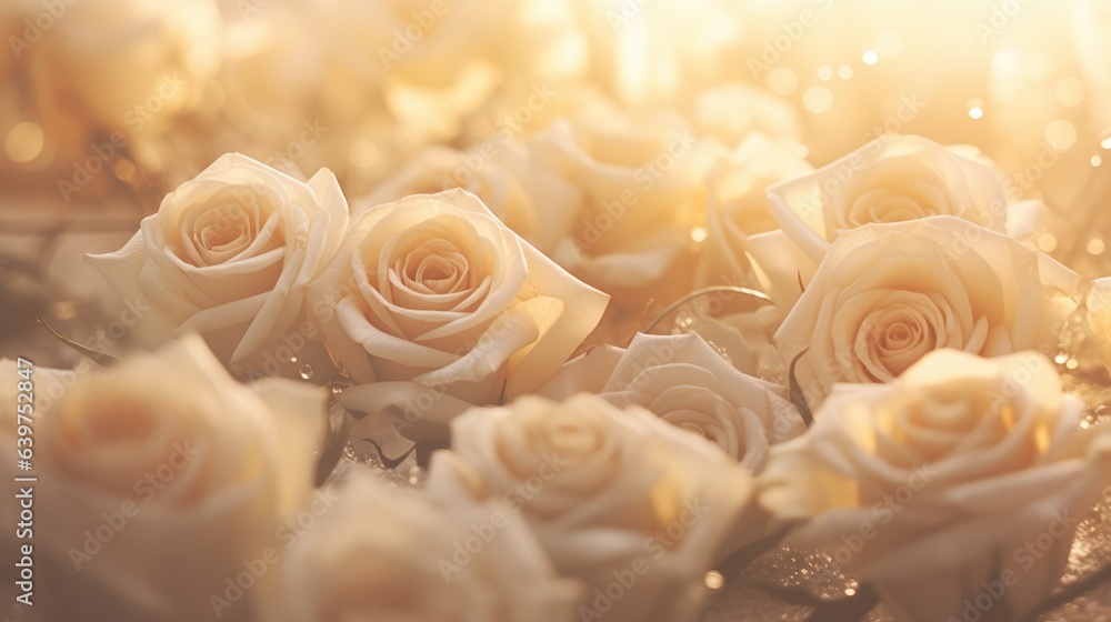 Illustration of closeup multiple rose background Illustration of closeup multiple rose background