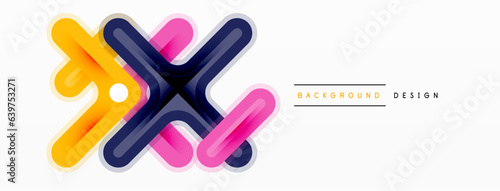Cross line background minimal geometric template. Design for wallpaper, banner, background, landing page, wall art, invitation, prints, posters