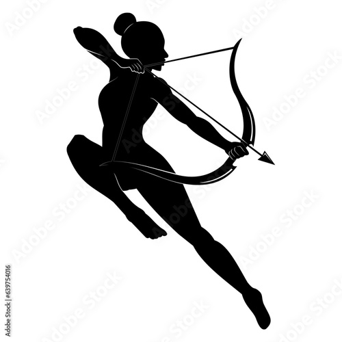 silhouette of a archer