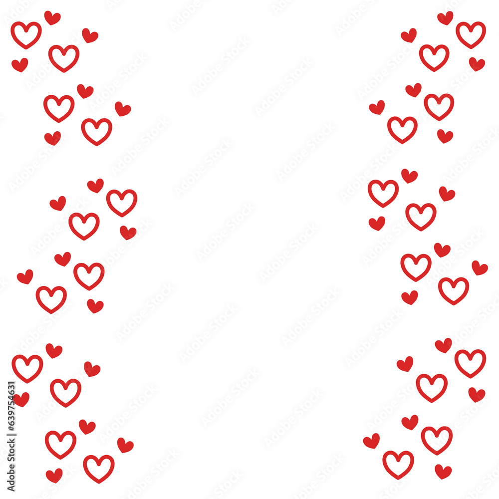 Pattern background hearts red valentines 