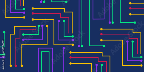 Abstract panel technology background