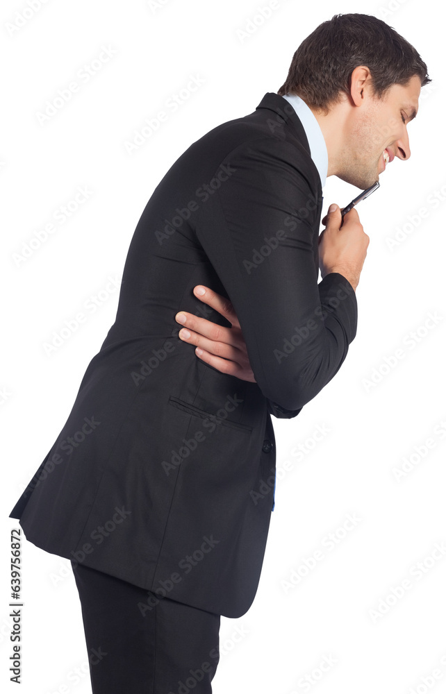 Digital png photo of caucasian businessman on transparent background Digital png photo of caucasian businessman on transparent background