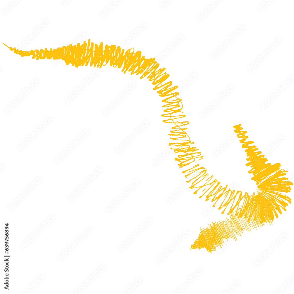 Digital png illustration of yellow arrow on transparent background Digital png illustration of yellow arrow on transparent background
