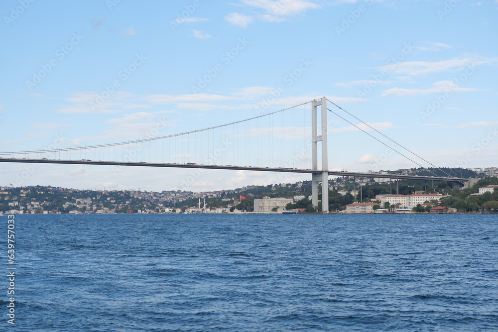 Bosphorus bridge and city scape in Istanbul, Turkey Bosphorus bridge and city scape in Istanbul, Turkey