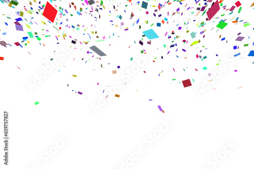 Digital png illustration of colourful confetti on transparent background