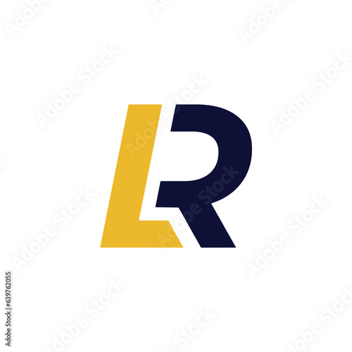 letter lr logo design vector