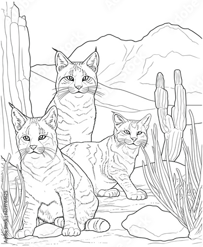 lynx coloring pages for adults