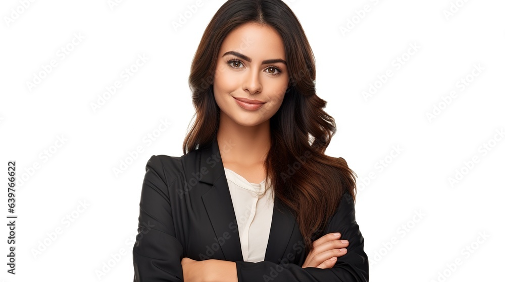 portrait of a business woman on white studio background portrait of a business woman on white studio background