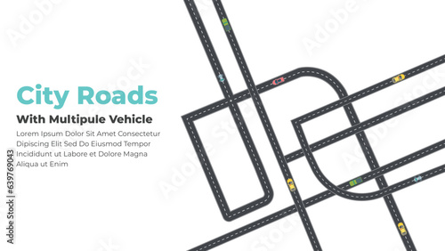 Road to success infographic business presentation roadmap with timeline concept
