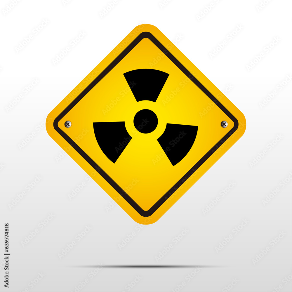 radiation hazard symbol,Nuclear label radiation hazard symbol,Nuclear label