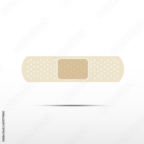 illustration of medical bandage in different shape 