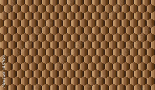 abstract hexagon wallpaper, hexagon abstract backgound in brown color, abstract hexagon background,  photo