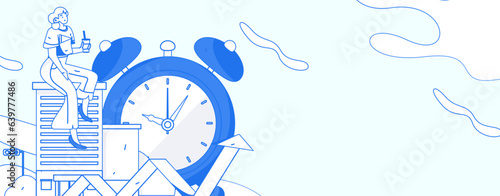Home loan flat vector concept operation illustration
