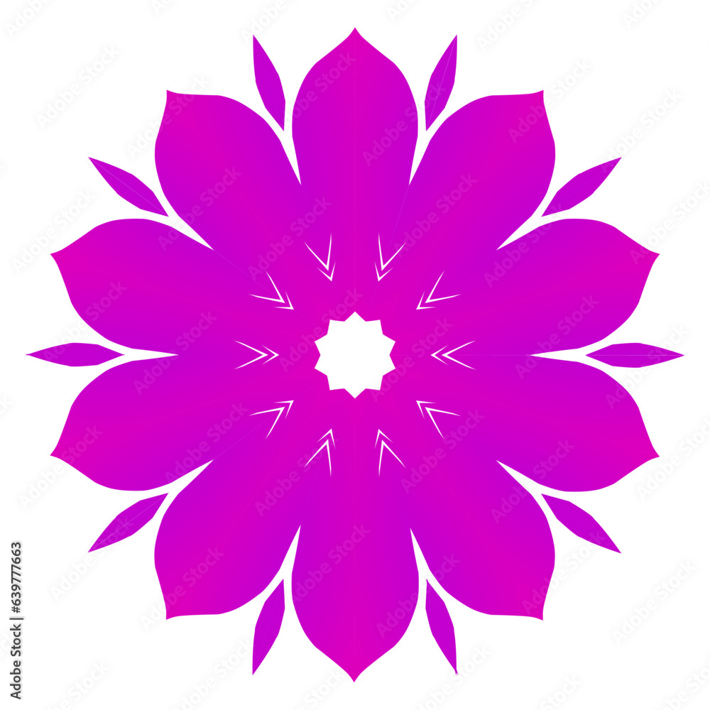 Beauty vector graphics of beautiful  gradient petals art with a luxurious and dynamic design