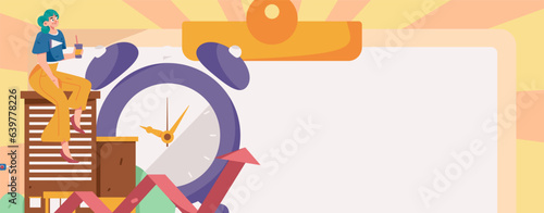 Home loan flat vector concept operation illustration
