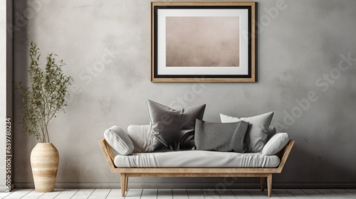 interior of a room with a sofa