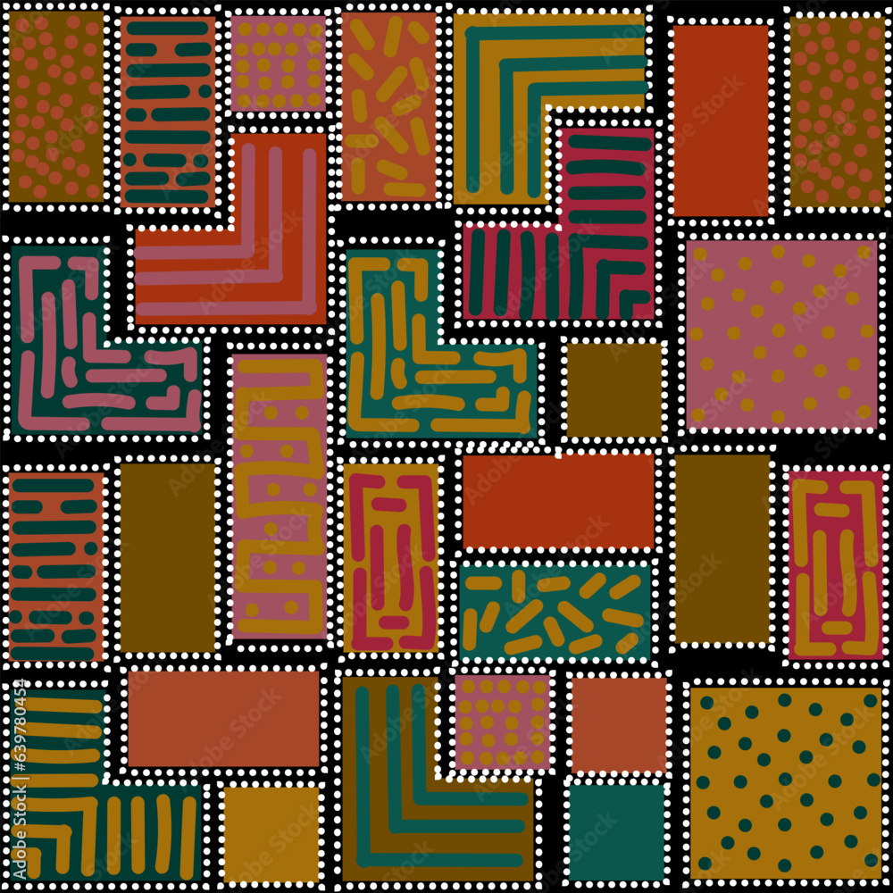 Seamless, abstract, bright, autumn pattern. Seamless, abstract, bright, autumn pattern.