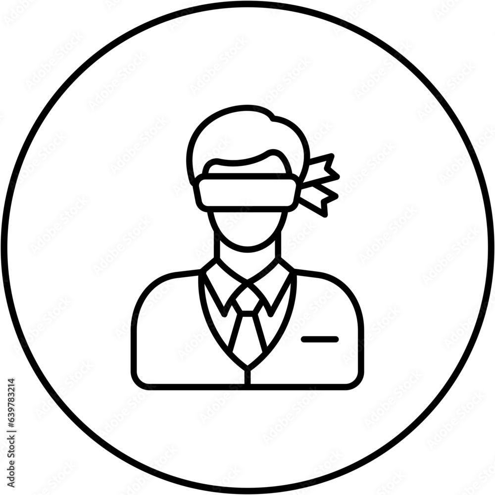 Obraz premium Blind Icon