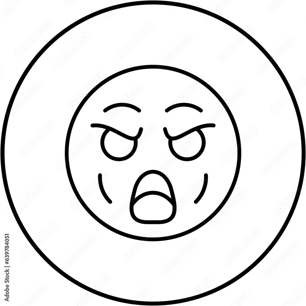 Fototapeta premium Yelling Icon