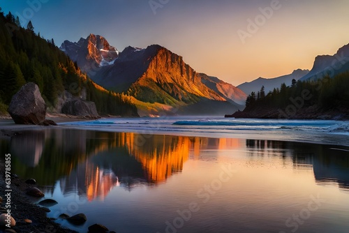 "Peak Horizon Elegance: Ranking Majestic Mountain Sunsets Amidst Clouds"