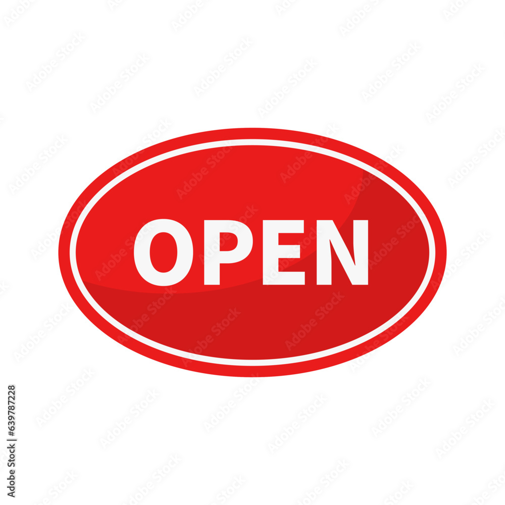Open Button In Red Oval Shape With White Line
Open Button In Red Oval Shape With White Line