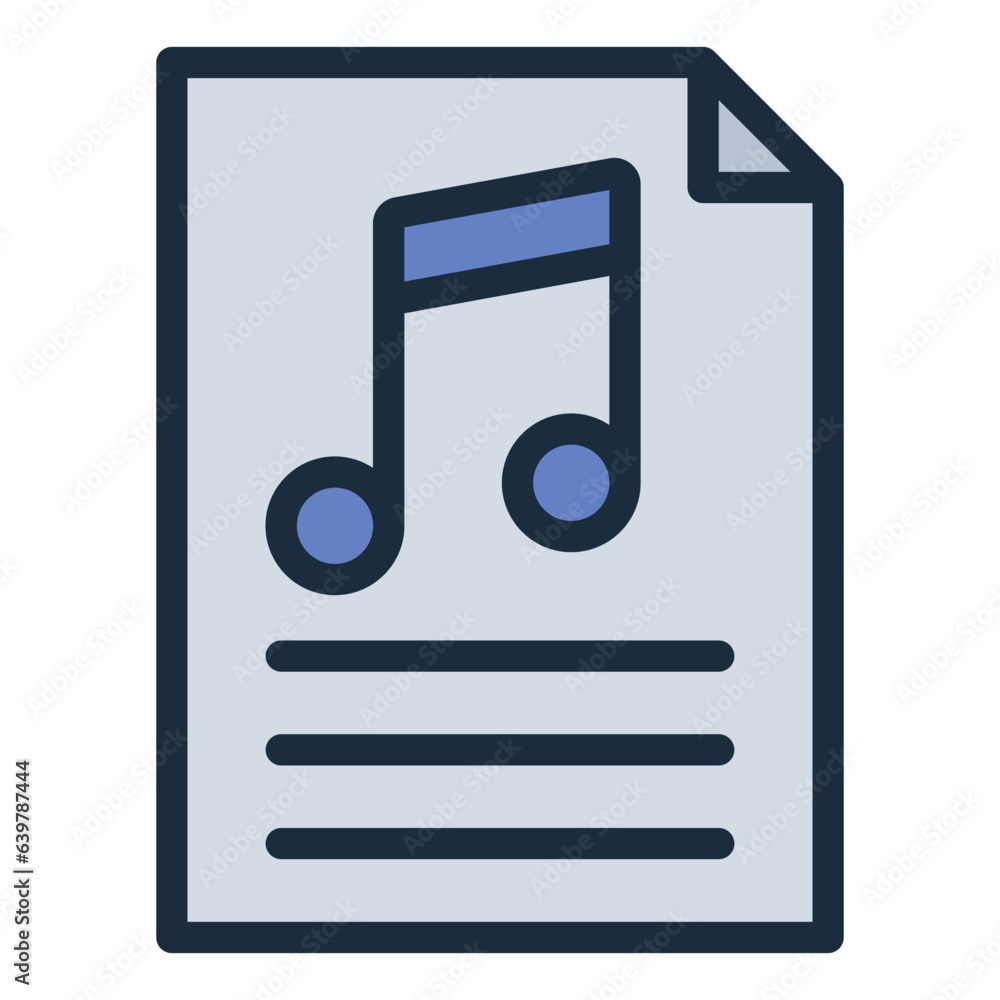 Music Lyrics filled line icon Music Lyrics filled line icon