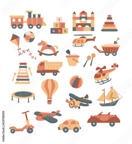 Sat of kid toys