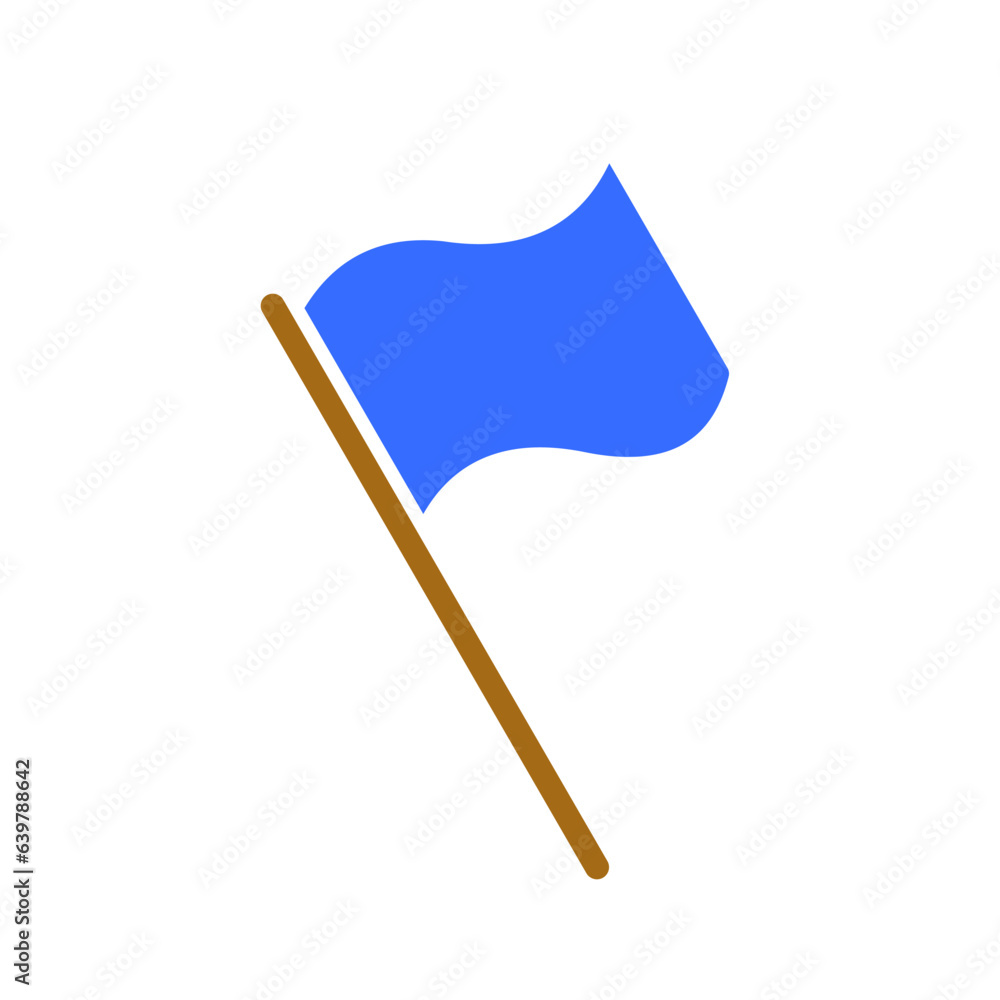 Flag line icon. Country, banner, symbol, flagpole, sport, cloth. Vector colored icon on a white background for business Flag line icon. Country, banner, symbol, flagpole, sport, cloth. Vector colored icon on a white background for business