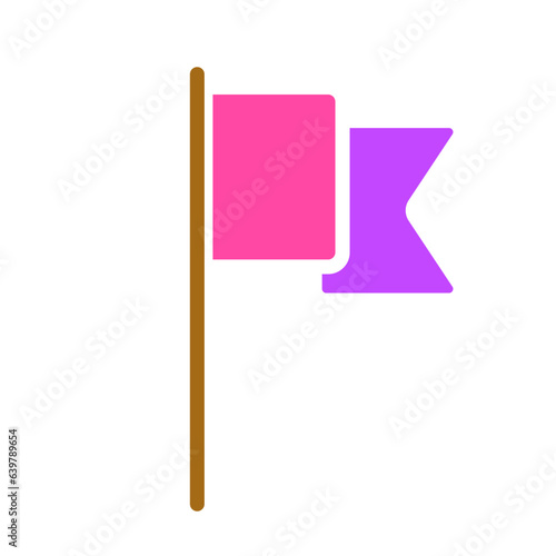 Free Download Flag line icon. Country, banner, symbol, flagpole, sport, cloth. Vector colored icon on a white background for business - GFXLoad