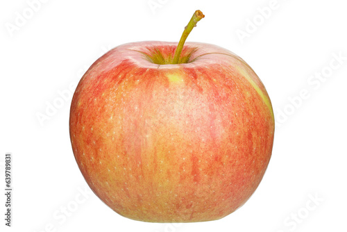 Red juicy apple isolated in white background.  Healthy food. File contains clipping path.