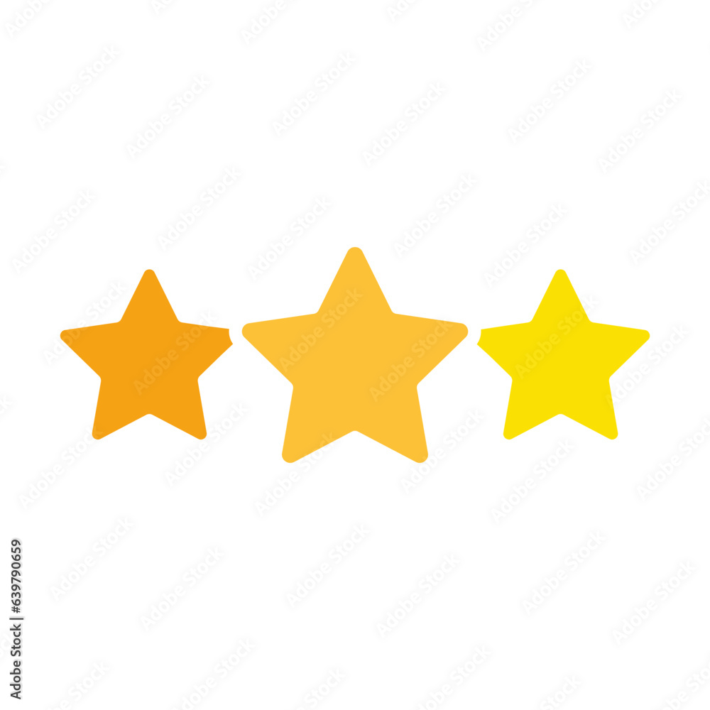 Rating with stars line icon. Favorites, quality, dignity, likes, score,. Vector colored icon on a white background for business Rating with stars line icon. Favorites, quality, dignity, likes, score,. Vector colored icon on a white background for business