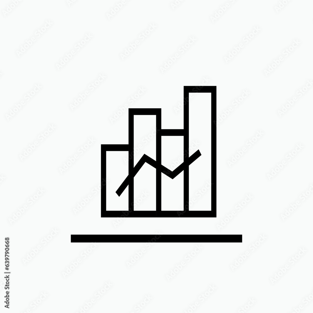 Bar Diagram Icon. Chart. Business Report, Market Analysis Symbol - Vector. Bar Diagram Icon. Chart. Business Report, Market Analysis Symbol - Vector.