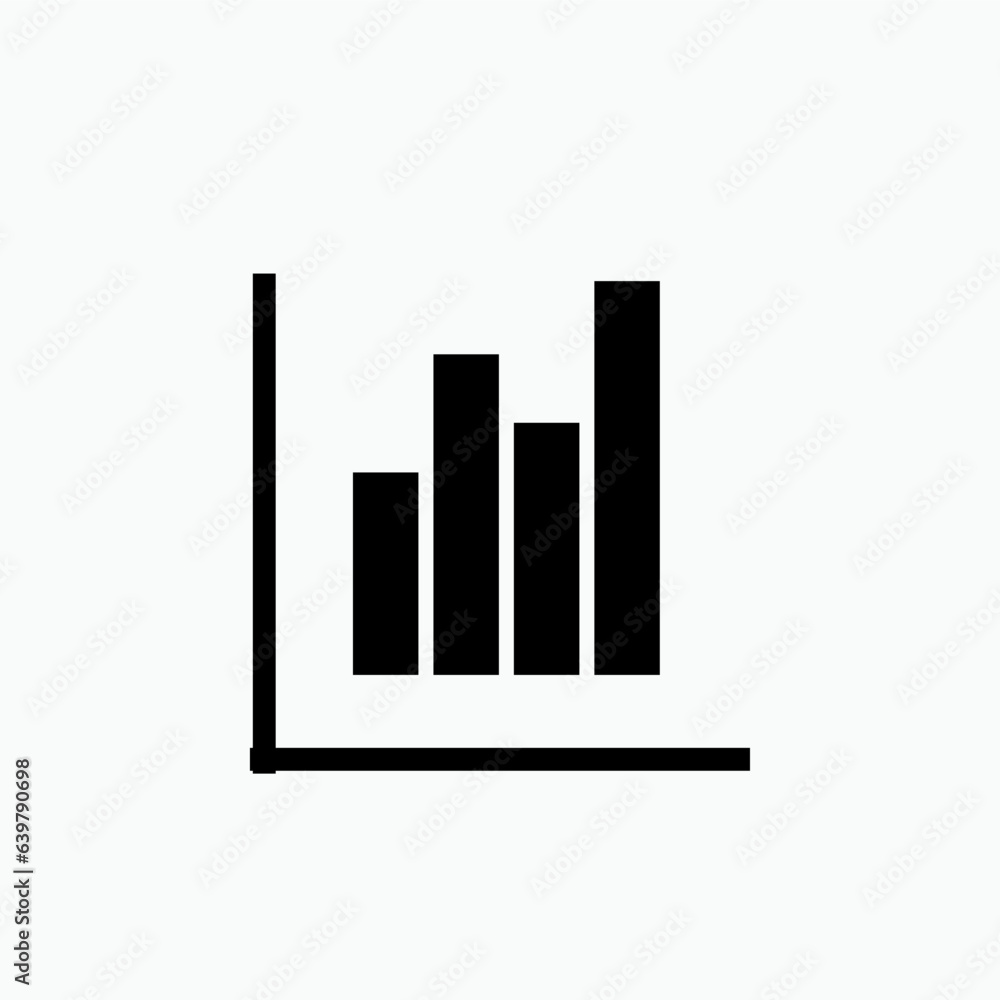Bar Diagram Icon. Chart. Business Report, Market Analysis Symbol - Vector. Bar Diagram Icon. Chart. Business Report, Market Analysis Symbol - Vector.
