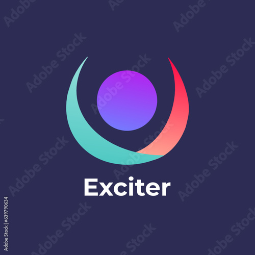 Exciter - Aesthetic round gradient luxury visual identity