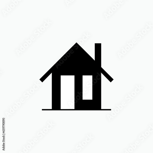 Home Icon. Residence Symbol - Vector.    photo