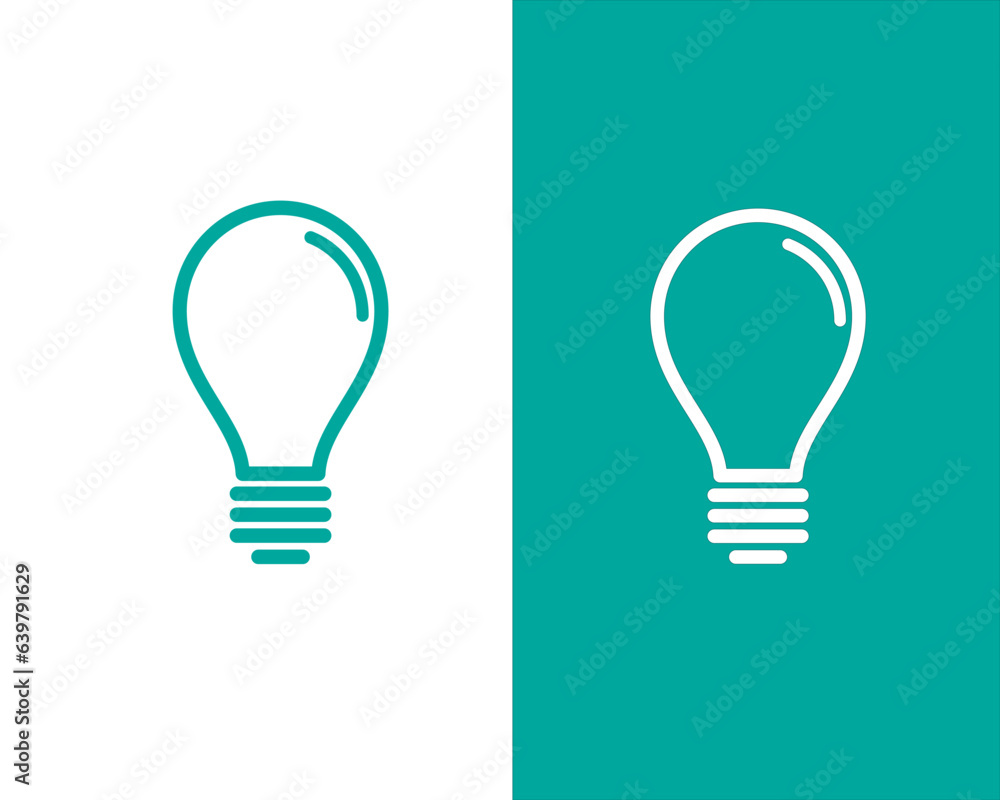 Lamp vector icon logo design template illustration