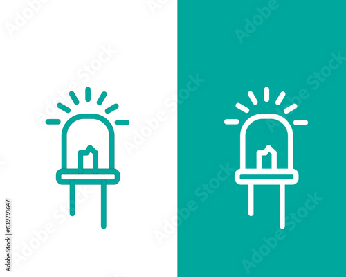 Lamp vector icon logo design template illustration